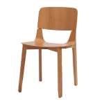 Petal Dining Chair Natural Oak Or Walnut Oak - Walnut Oak