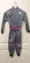 2-3 Years Kids Race Suit - Grey With Pink Stripe