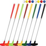 Hiboom 8 Pack Golf Putter Bulk Putter For Left And Right Handed Golfers With 8 Practice Golf Balls 27 Inch Multi Color