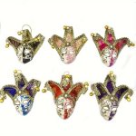 Venetian Style MINI Masks Ornaments Set Classic Decorative Plastic Masks For Carnival Christmas Halloween Easter Seasonal D Cor