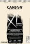 Canon Canson A4 XL Sand Grain Dry Mixed Media Natural Spiral Pad -160GSM 40 Sheets