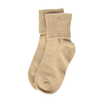 Seamless Crew Non-cushion Socks - Stone - Large