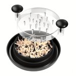 Easy-clean Manual Chicken Shredder With Transparent Cover - Durable Non-slip Base For Perfectly Shredded Meat Cabbage & Vegetabl