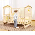 Multi-functional Wood Baby Crib Kids Cot