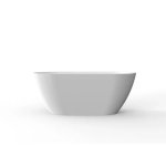 Bath Freestanding Oval Clear Cube Bauhaus Eos