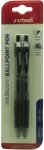 Artwell 2 Pack Ballpoint Black Pens