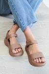 Cloudnine Velcro Tie Sandals - Natural - 8