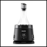 SoLEnco Wine Cooler Precision Temperature & Decanter Black