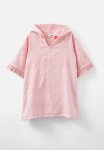 Cotton On Kids Short Sleeve Hooded Towel - Blush Pink jacquard Shells