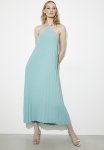 Pleated Trapeze Midi Dress - Cameo Blue