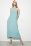 Pleated Trapeze Midi Dress - Cameo Blue