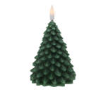 LED Candle Tree Drk Green 11CM