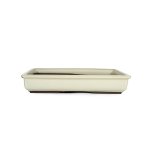 Japanese Shiro Glazed Rectangular Containers - Small 330 X 225 X 75MM