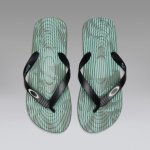 Oakley Catalina Flip Flop - Faded Green Hibiscus Str - UK10