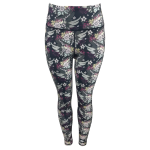 High Waist Full Length - Sabrina Grey Wings - Ladies L - 36