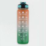The Original Motivational Time Marker Water Bottle - Orange And Green