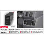 17-203 - Toyota lexus Dual Charger USB Switch Hole Cover