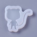 Ghost White Silicone Mould Monkey Shape 53X55X8MM