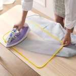 1PC High-temperature Resistant Ironing Cloth With Protective Mesh Pad - No Power Needed Essential Ironing Accessory