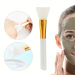 Hypoallergenic Silicone Facial Mask Brush Set Of 1 - Dual-sided Soft Silicone Beauty Spa Applicator Tool For Diy Homemade Face M