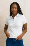 Ribbed Golfer Shirt - XL Optic White