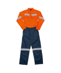 J54 Reflective Two Tone Boiler Suit