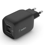 Belkin 65W Dual USB Type C Wall Charger Fast Charging Power 3.0 With Gan Technology USB Plug Fast Charger For Iphone 16 15 14