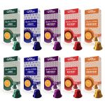 Coffee Capsules Bulk Variety Includes Decaffe Nespresso Compatible - 100