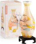 Piecerelax 3D Puzzle Vase For Adults To Flower Arrangement And Home Decoration Made By 160 Curved And Translucent Plastic Puzzle