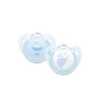 Nuk Trendline Blue Silicone Soother 0-6 Months 2'S