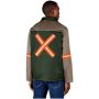 Site Premium Two-tone Polycotton Jacket Reflective Arms & Back Orange Tape