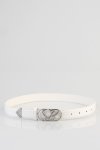 Sissy Boy Womens Main Girl Patent Belt In White - White L