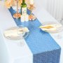 Add Sparkle To Your Party With A Sky Blue Sequin Disposable Table Runner Easter Gift Halloween Gift