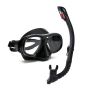 Snorkel And Set Full Dry Silicone Tube Flat Lens Dive Mask
