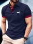 Cheetah Print Men's Trendy Henley T-Shirt Fashion Short Sleeve Casual Golf Tee Comfy Breathable Lapel Business Top For Spring Summer Holiday As Gifts