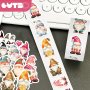 1ROLL/500PCS Christmas Elf Gnome Roll Stickers Seal Stickers Envelope Decoration Stickers Perfect For Christmas Gift