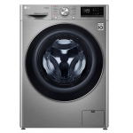 LG – LG 8.5KG Stainless Silver Front Loader Washing Machine – F2V5GYP2TE