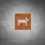 Dogs Allowed Sign - Rust - Powder Coated Aluminum