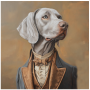 FSC2387 Printed Panel Weimaraner
