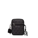 Ikon Monogram Crossbody Bag -black