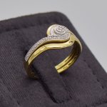 9CT Yellow Gold Twin-set Ring