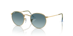 Round Metal Sunglasses For Men In Gold - Gold