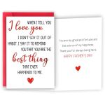 Hejoyn Fathers Day Card Gifts From Wife Father's Day Card Gifts For Husband Boyfriend Funny Fathers Day Gift From Wife Girlfrien