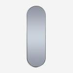 Emerging Creatives Oversized Deep Frame Pill Mirror - Smoke
