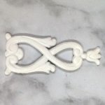 JP590 White Resin Furniture Fleur Swirl White