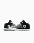 Converse Boys Axel Clourblocking Mid Sneakers In Black & Grey - Grey & Black 12