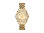 Harlowe Three-hand Gold-tone Stainless Steel Woman's Watch MK4709