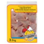 Supreme Chicken Frozen Leg Quarters With Brine Based Mixture 3.5KG