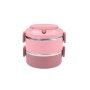 Stackable 2 Tier Lunch Box Green