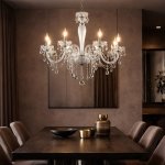 Carpento 8 Light Chrome Crystal Chandelier